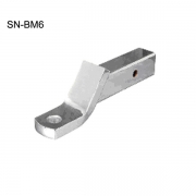 Zinc plated ball mount with 2" drop